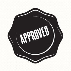 Approved stamp retro vintage badges