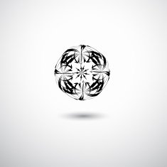 abstract black 3D ball pattern for design N2