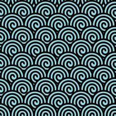 Seamless with spirals
