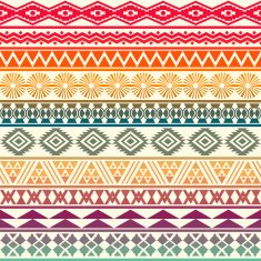 Ethnic striped seamless pattern N10