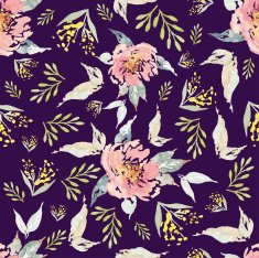 Seamless pattern of flowers N20
