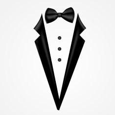 Tuxedo vector with bow