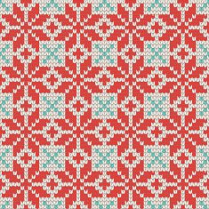 Seamless Ornamental knitting pattern