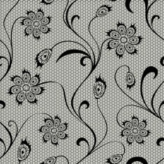 Floral lace seamless pattern