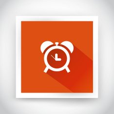 Icon of alarm clock for web and mobile applications
