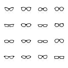 Black Symbols - Glasses