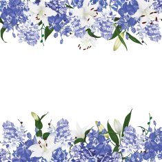 Floral ornament vector card