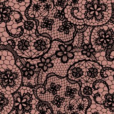 Lace seamless pattern with flowers N196