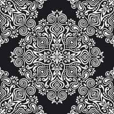 Seamless background with abstract ethnic pattern N13