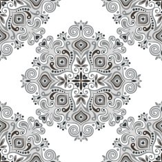 Seamless background with abstract ethnic pattern N14