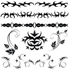 set Gothic pattern