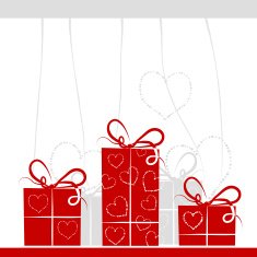 Gift boxes background for your design