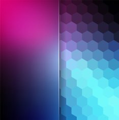 abstract background consisting of hexagons and matt glass N66