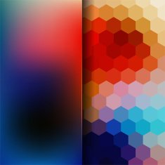 abstract background consisting of hexagons and matt glass N67