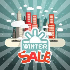 Winter Sale Vector Illustration N2