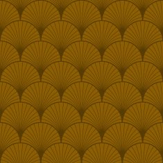 art deco pattern of overlapping arcs