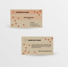 modern brown business card vector template