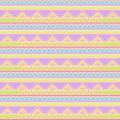 Seamless Tileable Vector Background in Pastel Tribal Style N9
