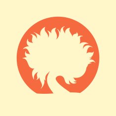 Silhouette tree sunlight theme vector