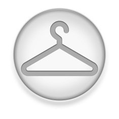 Icon Button Pictogram Coat Hanger N47