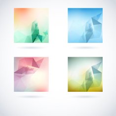 Abstract Blurry Hipster Background With triangles N36