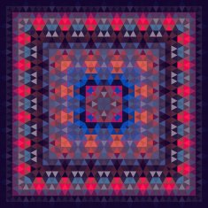Geometric abstract square pattern