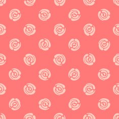 Seamless pattern with polka dots (abstract roses) N2