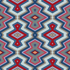 Color Abstract Retro Zigzag Vector Background N18