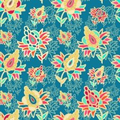 Seamless floral vector pattern in turkish style N5