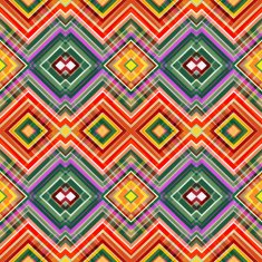 Color Abstract Retro Zigzag Vector Background N21