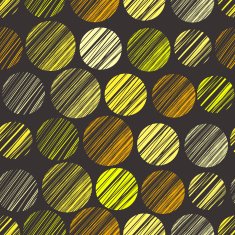 Seamless pattern with hand drawn polka dot ornament N4