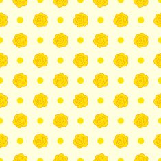 Floral geometric seamless pattern with rose