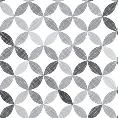 Monochrome seamless pattern of abstract leaves N9