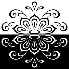 Abstract contour pattern N6