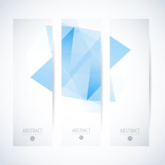 Abstract vector vertical mosaic banners N73