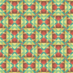 Graphic seamless colorful pattern Flat style N16