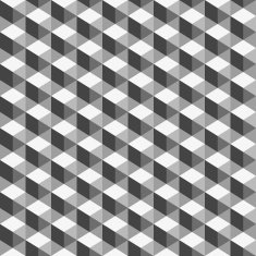 Abstract geometric background monochrome cube