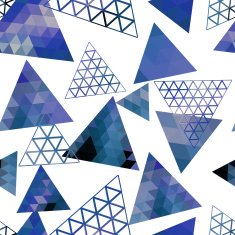Retro pattern of geometric shapes triangles