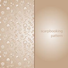 Seamless texture with flowers for scarpbooking N2