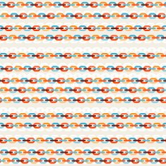 Seamless background with colored chains