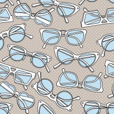 Seamless pattern with glasses N13
