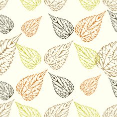 Seamless autumn leaves background