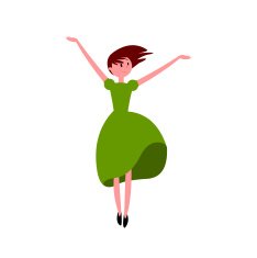 young girl jumping with joy N2