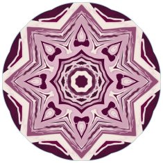 Lace ornament watercolor marble round doily ornamental flower N41