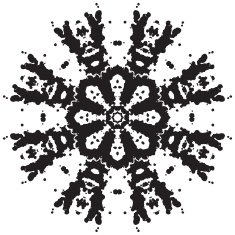 Lace ornament watercolor marble round doily ornamental flower N45