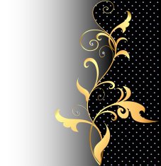 background with ornaments of gold and precious stones