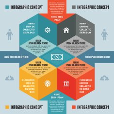 Infographic Concept - Vector Scheme with Icons N3