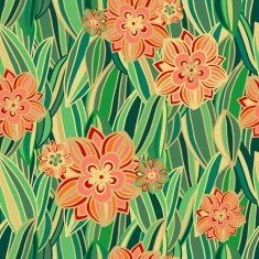 Seamless floral vector pattern N17