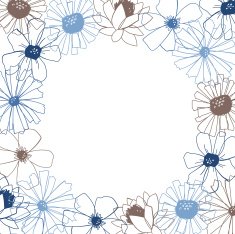 floral frame N74