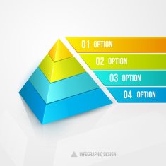 pyramid infographic design template